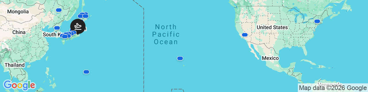 A map showing multiple countries with pins that highlight specific cities.